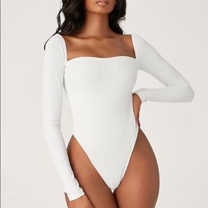 MESHKI Fernley ribbed bodysuit